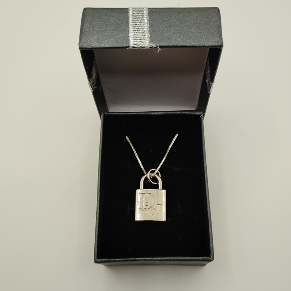 Dior Jewelry - Dior Silver Padlock Pendant Necklace *Authentic*
